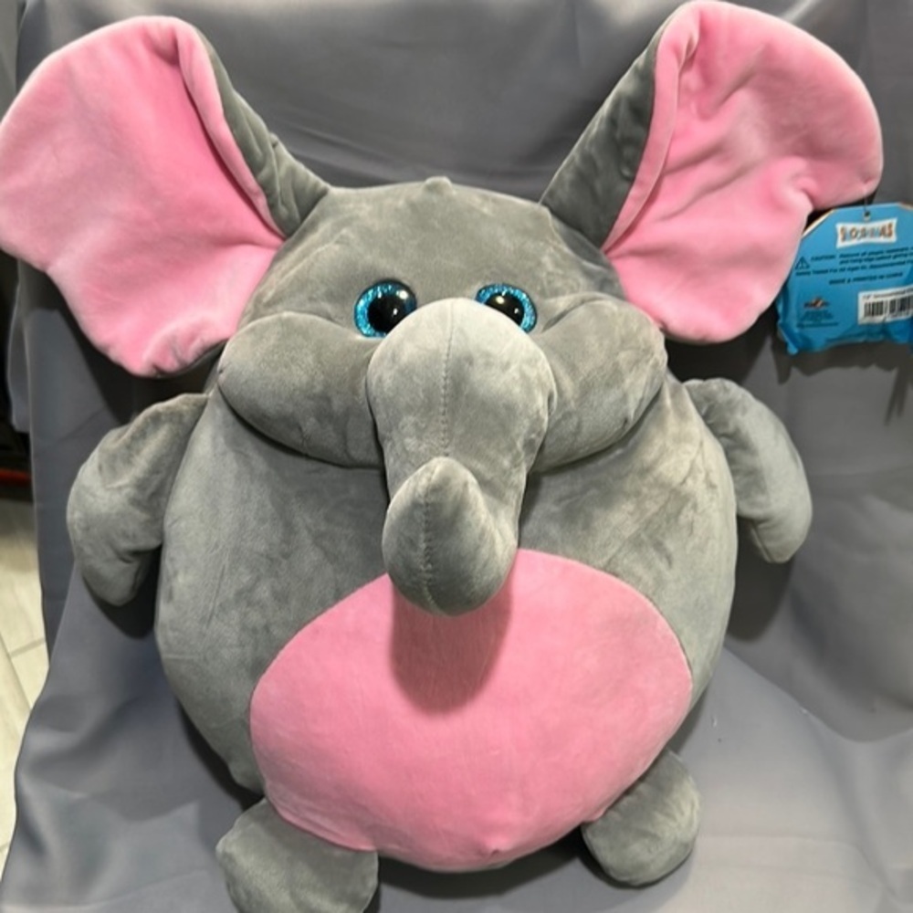 Smooshimals elephant plush 16x12 inches